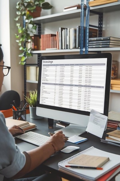 Adaptable for Any Business Business Owner Using Paywint on a Computer, Showcasing Flexible Payment Solutions