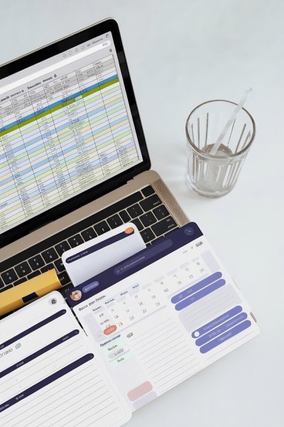 Real-Time Financial Insights Laptop Screen Displaying Financial Data and Insights for Smarter Decision-Making
