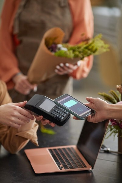 Instant Payments, Anytime You Need Mobile Expense Tracking Categories on a Smartphone Surrounded by Receipts