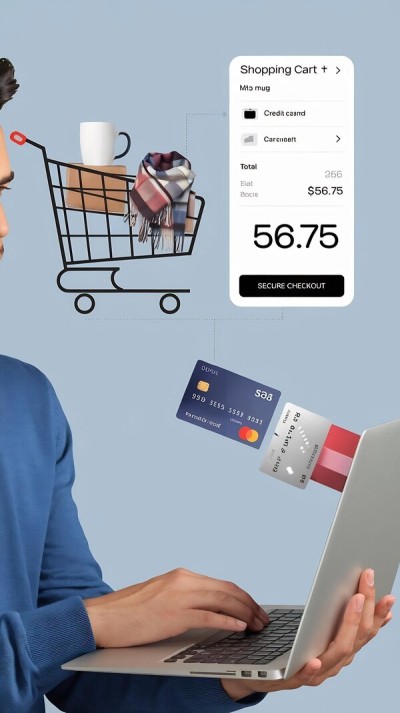 Sell Smarter with Real-Time Data and QR Payments Digital Financial Reports Displayed on a Laptop Screen in an Office