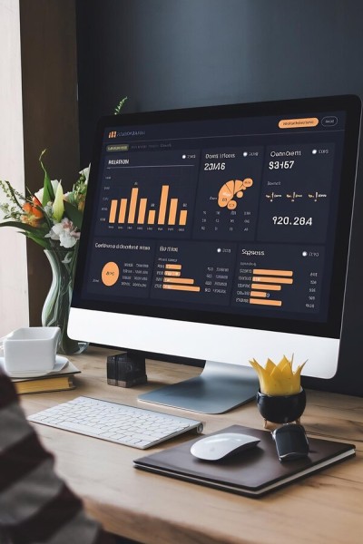 Smart Features that Adapt to Your Business Financial Metrics Dashboard on Modern Desktop Workspace