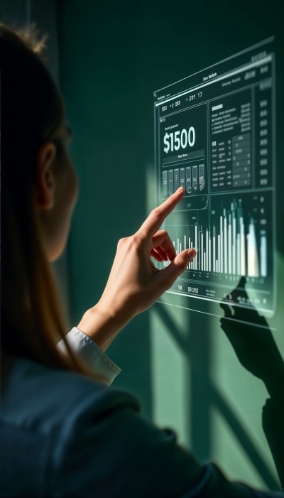 Turn Chaos Into Clarity With Smart Features Computer and Laptop Displaying Interactive Financial Dashboards with Graphs, Reports, and KPIs