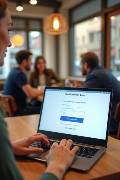 Use It Anywhere, Anytime Businessman Analyzing Expenses on a Spreadsheet Using a Laptop