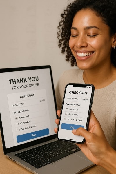 Frictionless Checkout That Builds Loyalty Mobile Expense Tracking Categories on a Smartphone Surrounded by Receipts