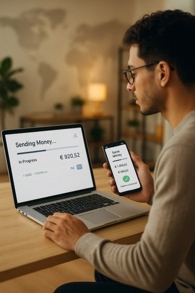 Real-Time Transfers Without the Hassle Mobile Expense Tracking Categories on a Smartphone Surrounded by Receipts