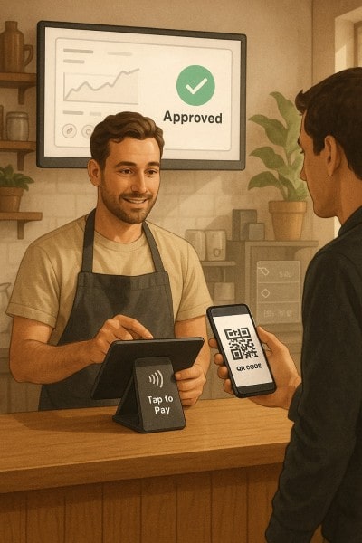 Speed and Simplicity for Every Transaction Mobile Expense Tracking Categories on a Smartphone Surrounded by Receipts