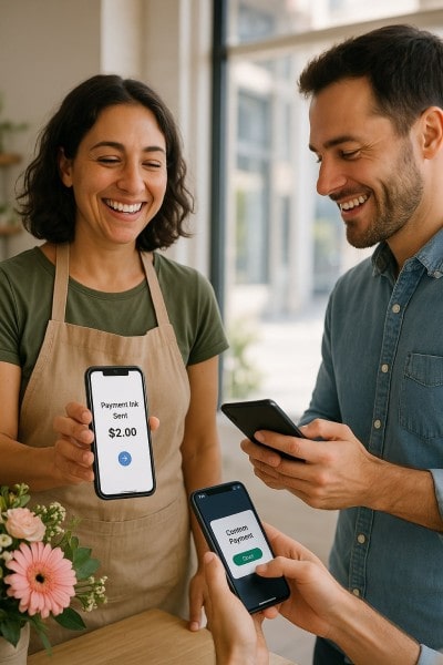 Accept Payments Anytime, Anywhere Mobile Expense Tracking Categories on a Smartphone Surrounded by Receipts