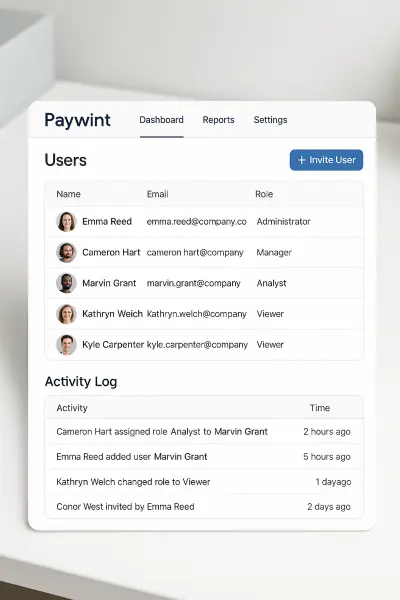 Enhanced Control for Growing Teams Businessman Analyzing Expenses on a Spreadsheet Using a Laptop