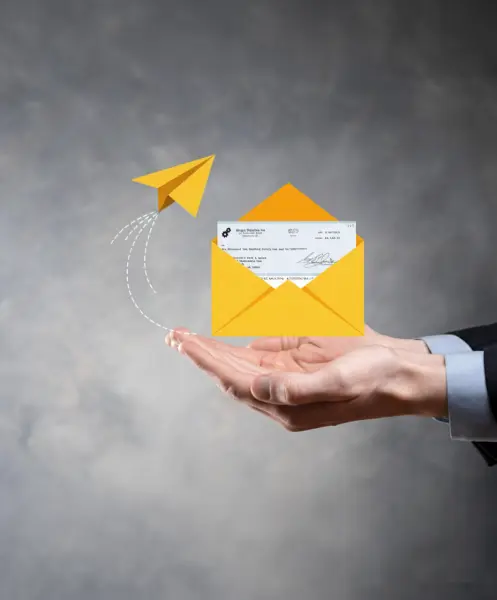 Mobile Expense Tracking Categories on a Smartphone Surrounded by Receipts