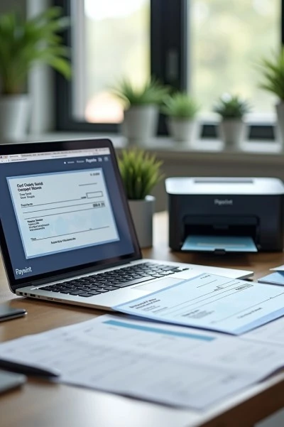 Businessman Analyzing Expenses on a Spreadsheet Using a Laptop