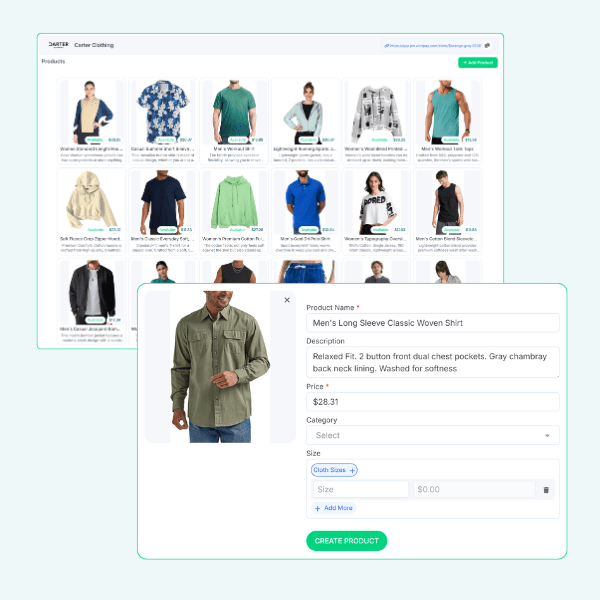 Paywint My Store Interface Showing Product Listings and Seamless Checkout Experience