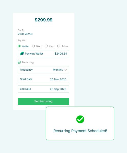 Smiling Man Using His Smartphone with the Paywint Logo, Representing a Seamless and User-Friendly Payment Experience
