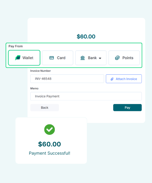 A Customer Completing a Transaction Using Multiple Payment Options with Paywint
