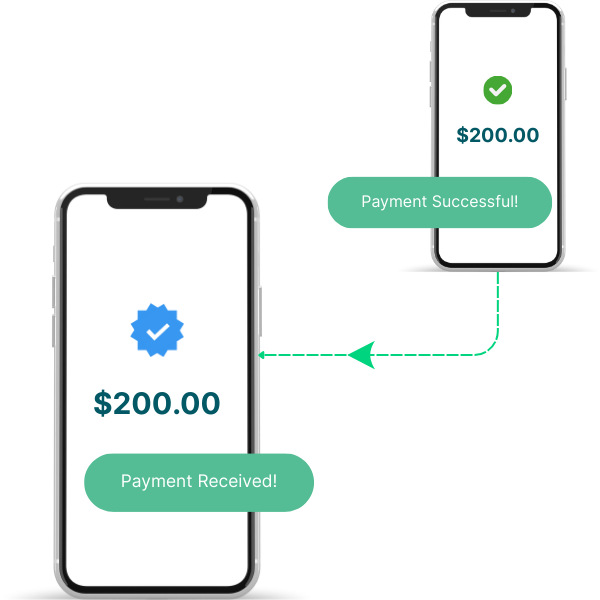 A Contactless Payment Being Made at a Store Using a Smartphone and a POS Terminal, with a Digital Receipt Displayed