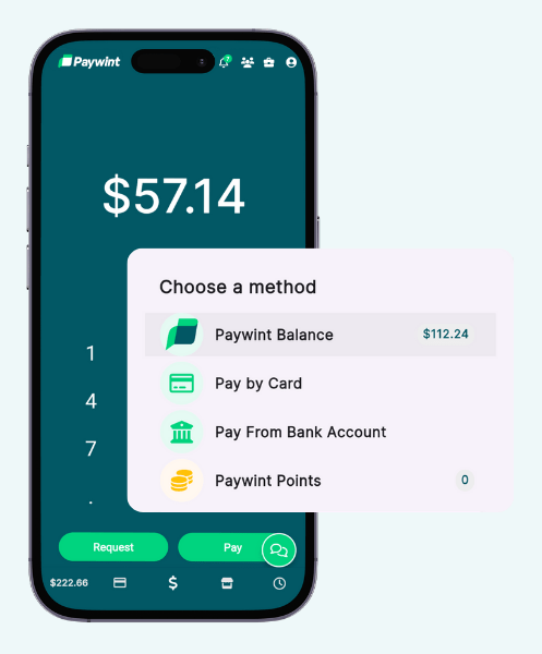 A Customer Making a Secure Mobile Payment Using Paywint at a Café