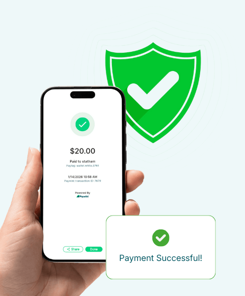 A Customer Completing a Transaction Using Multiple Payment Options with Paywint