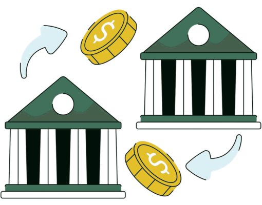 Efficient ACH Money Transfers for Businesses A 3D Illustration Showing a Medical Bill, a Smartphone with a Payment Success Screen, a Credit Card, a Stethoscope, and a Recurring Payment Icon